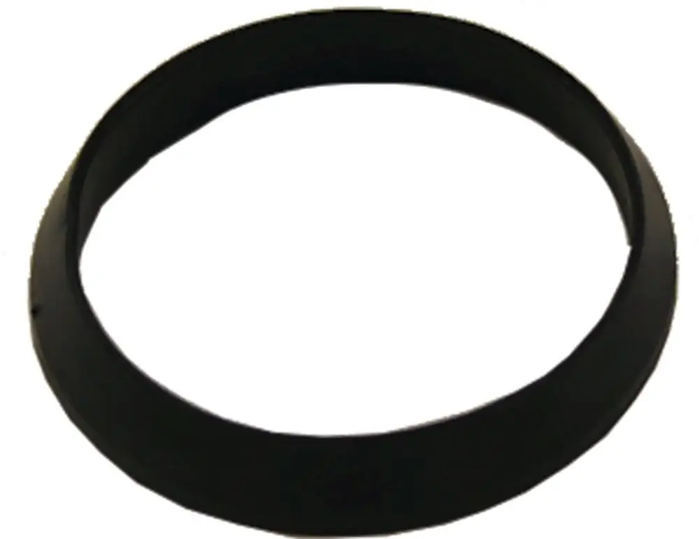 Schwarzer Dichtungsring mit flacher Form, geeignet für Siphons, hergestellt von Wolf.